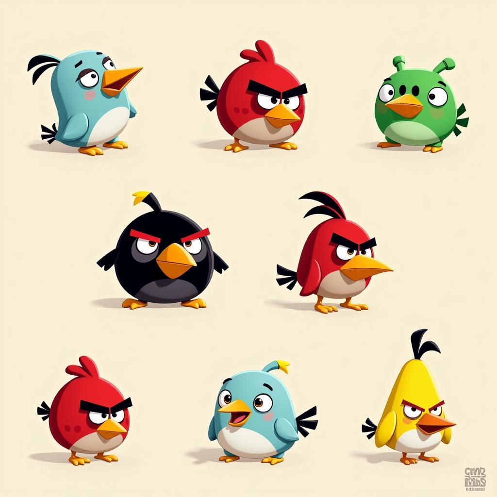 Angry Birds Island Character Roster