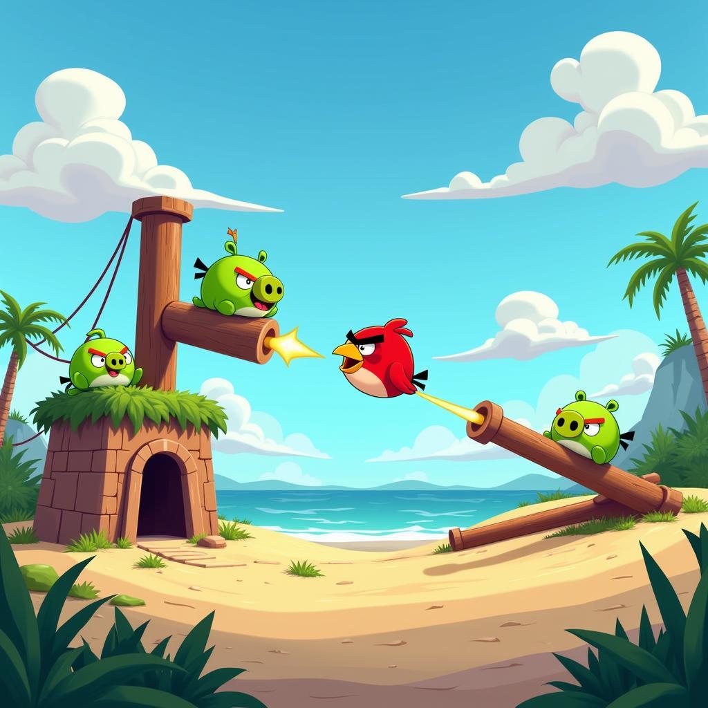 Angry Birds Island Gameplay Screenshot