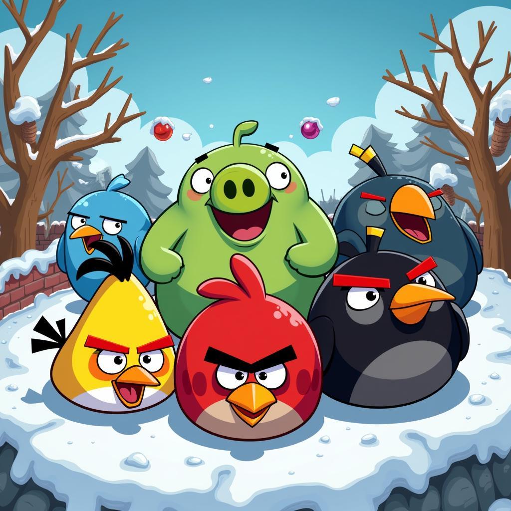 Angry Birds Seasons Mod APK Characters