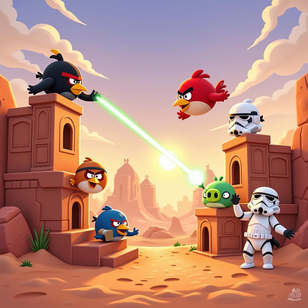 Angry Birds Star Wars gameplay screenshot