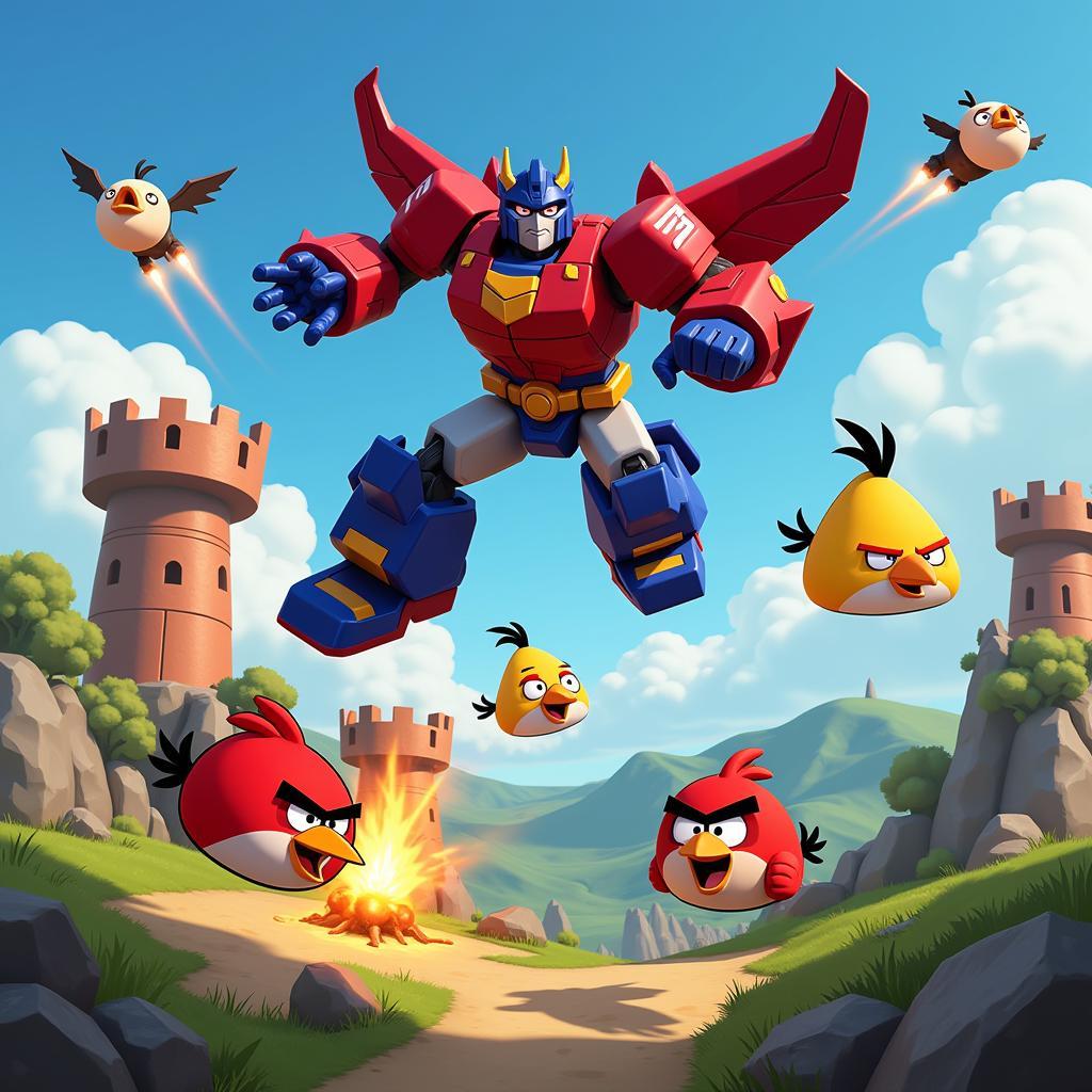 Angry Birds Transformers Gameplay