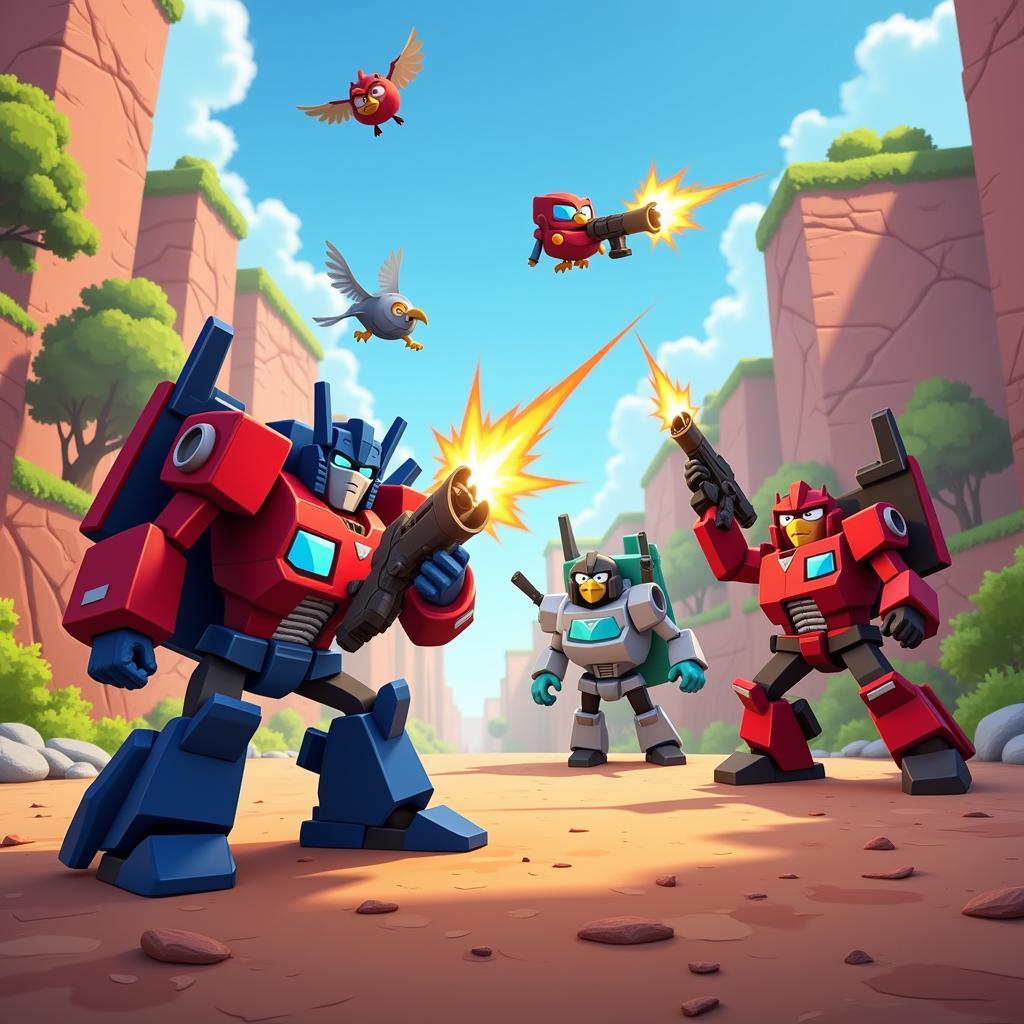 Angry Birds Transformers Gameplay Screenshot