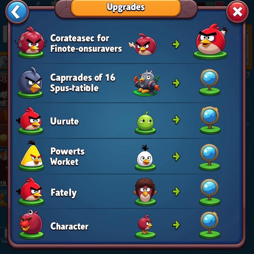 Character Upgrades in Angry Birds Transformers