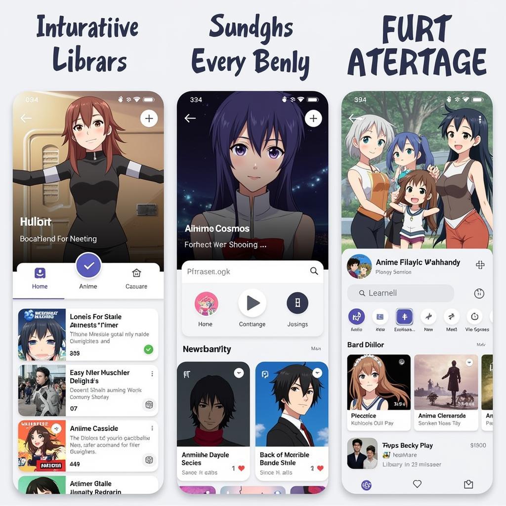 Anime Cosmos Mod APK Interface