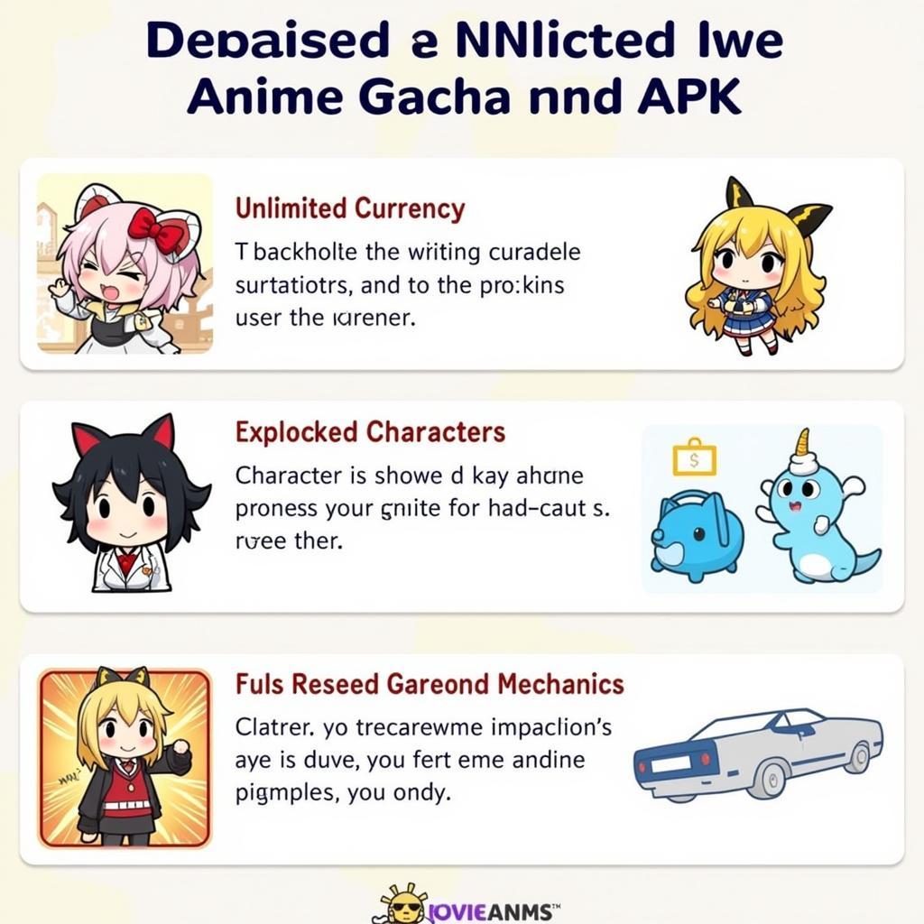 Anime Gacha Mod APK Features