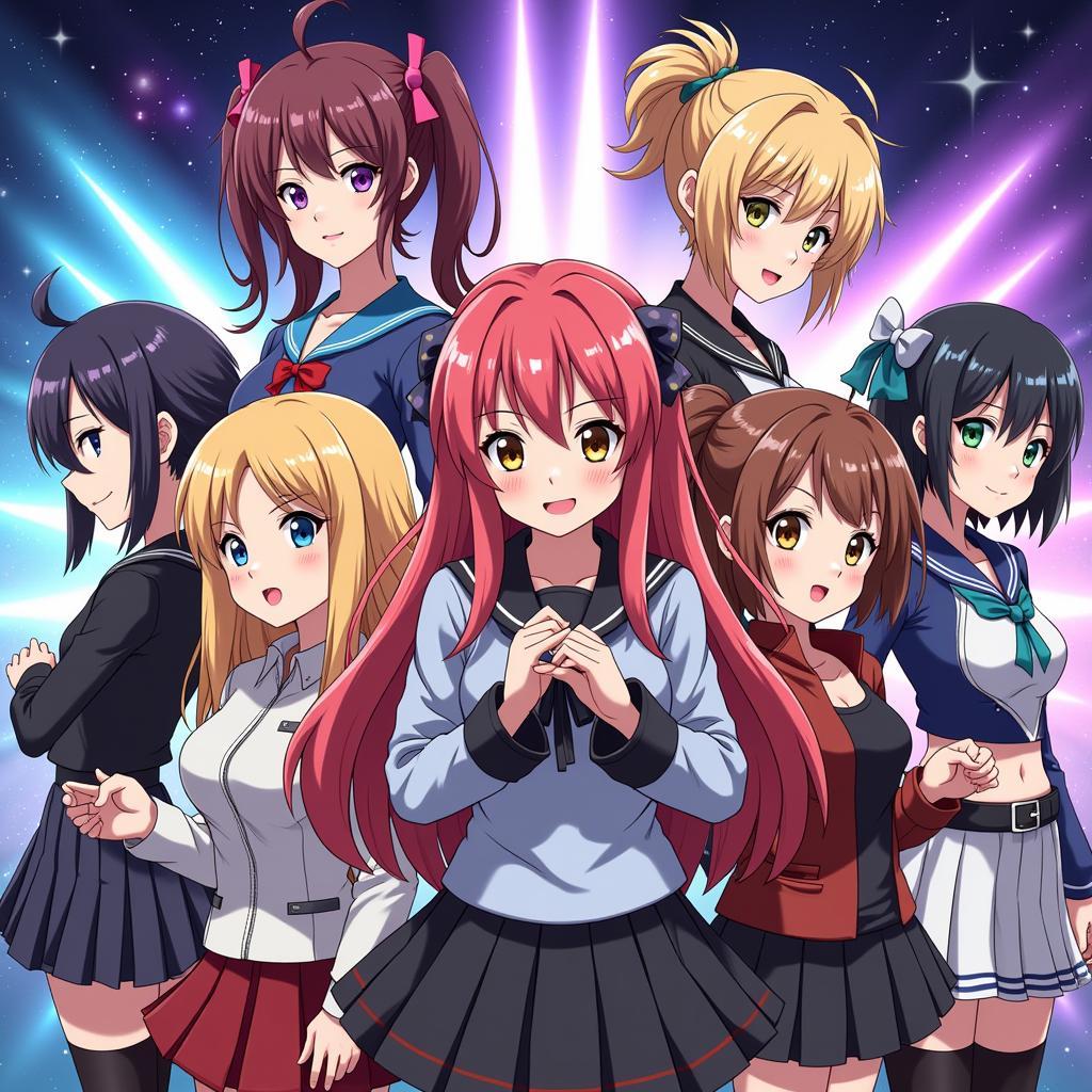 Anime Game Offline Mod APK Characters