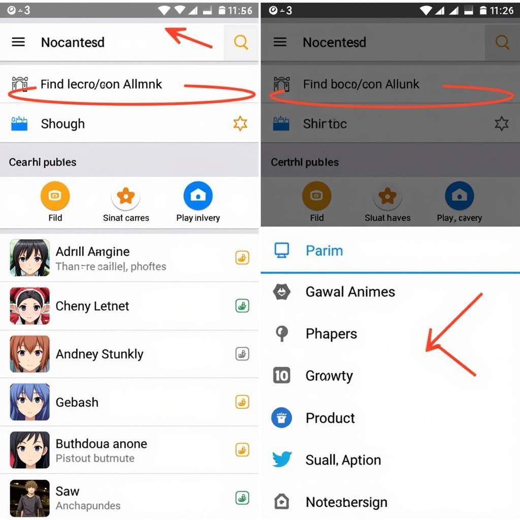 Anime VN APK Pure Search Function