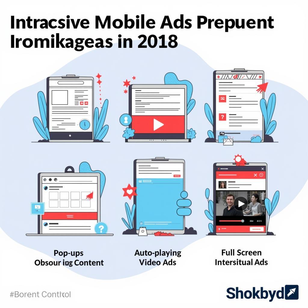 Examples of intrusive mobile ads