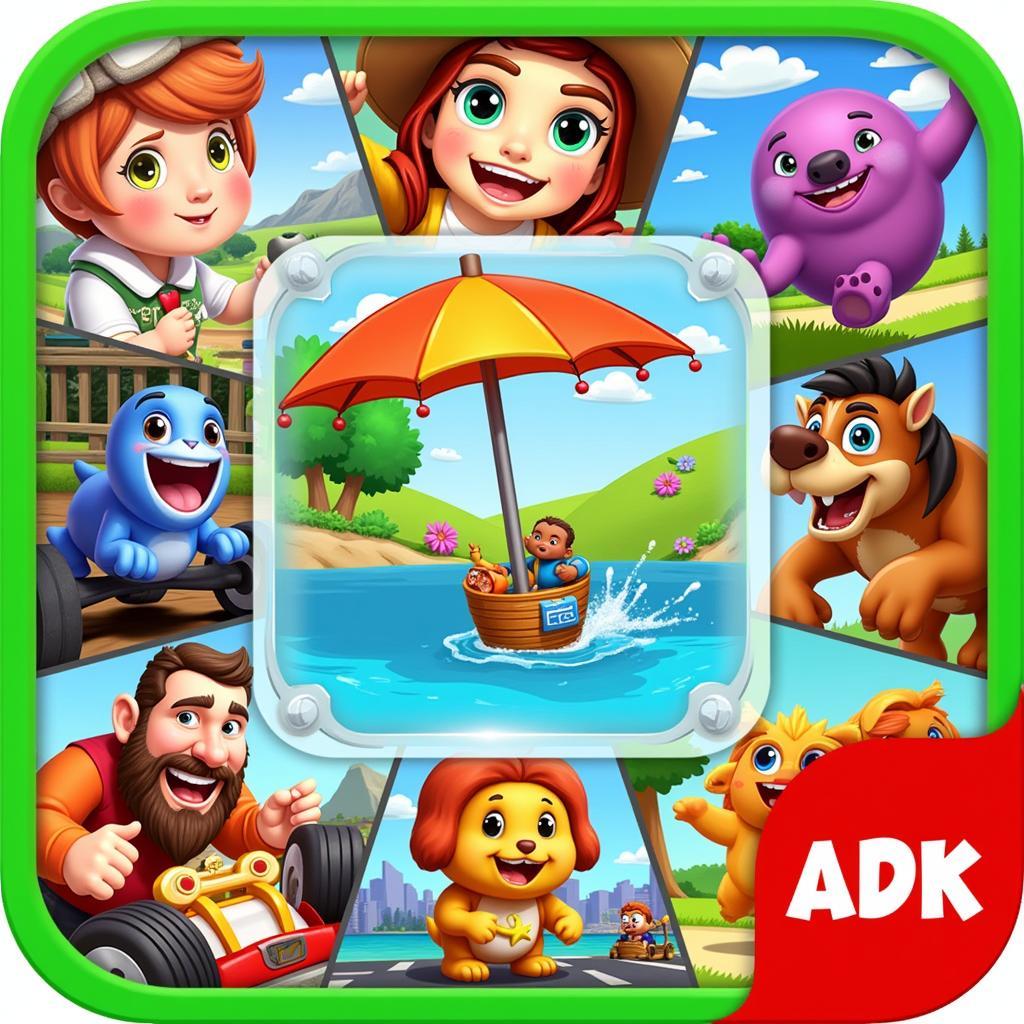 A diverse collection of games available on Anonymous Kid APK