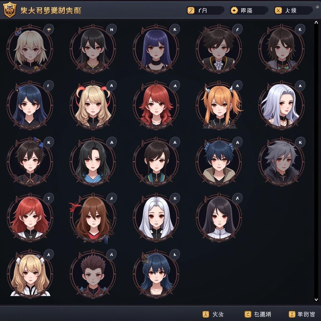 AOV Taiwan hero selection screen with exclusive heroes