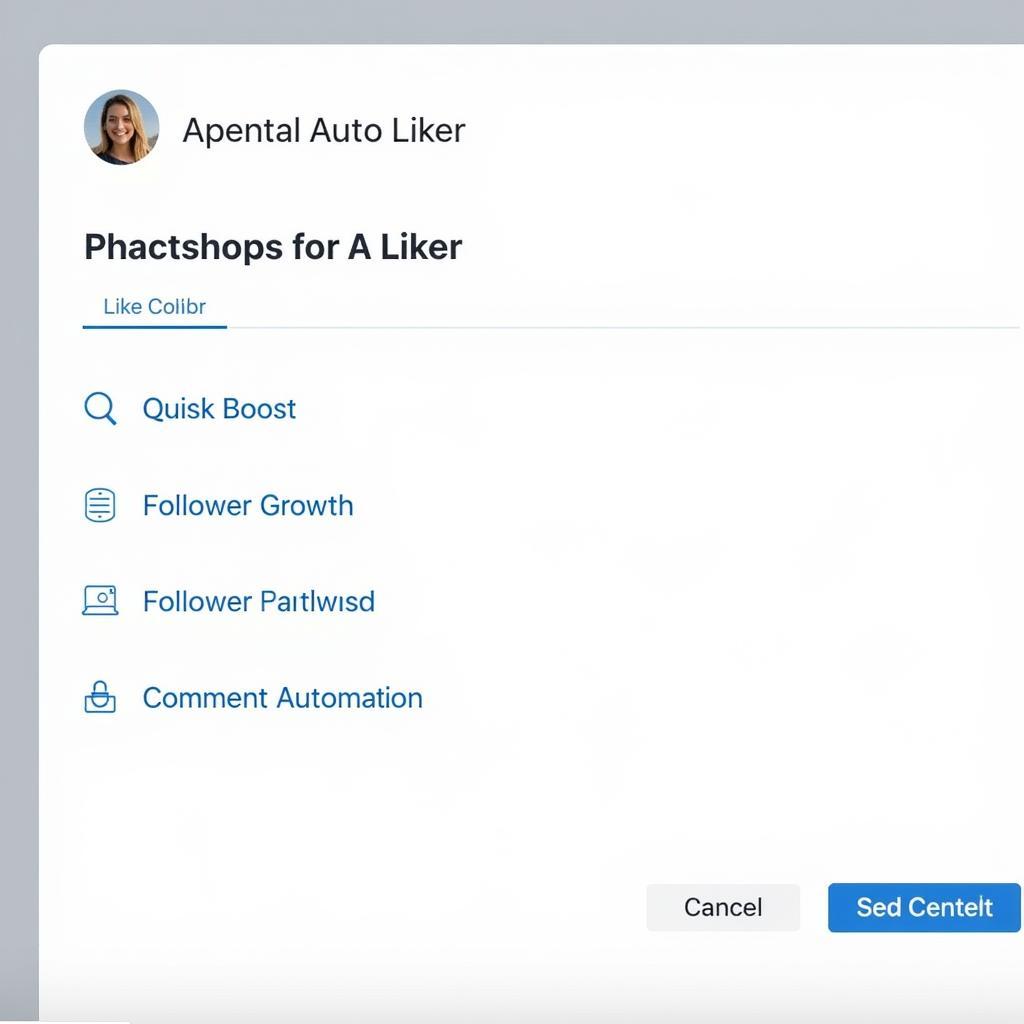 Apental auto liker app interface