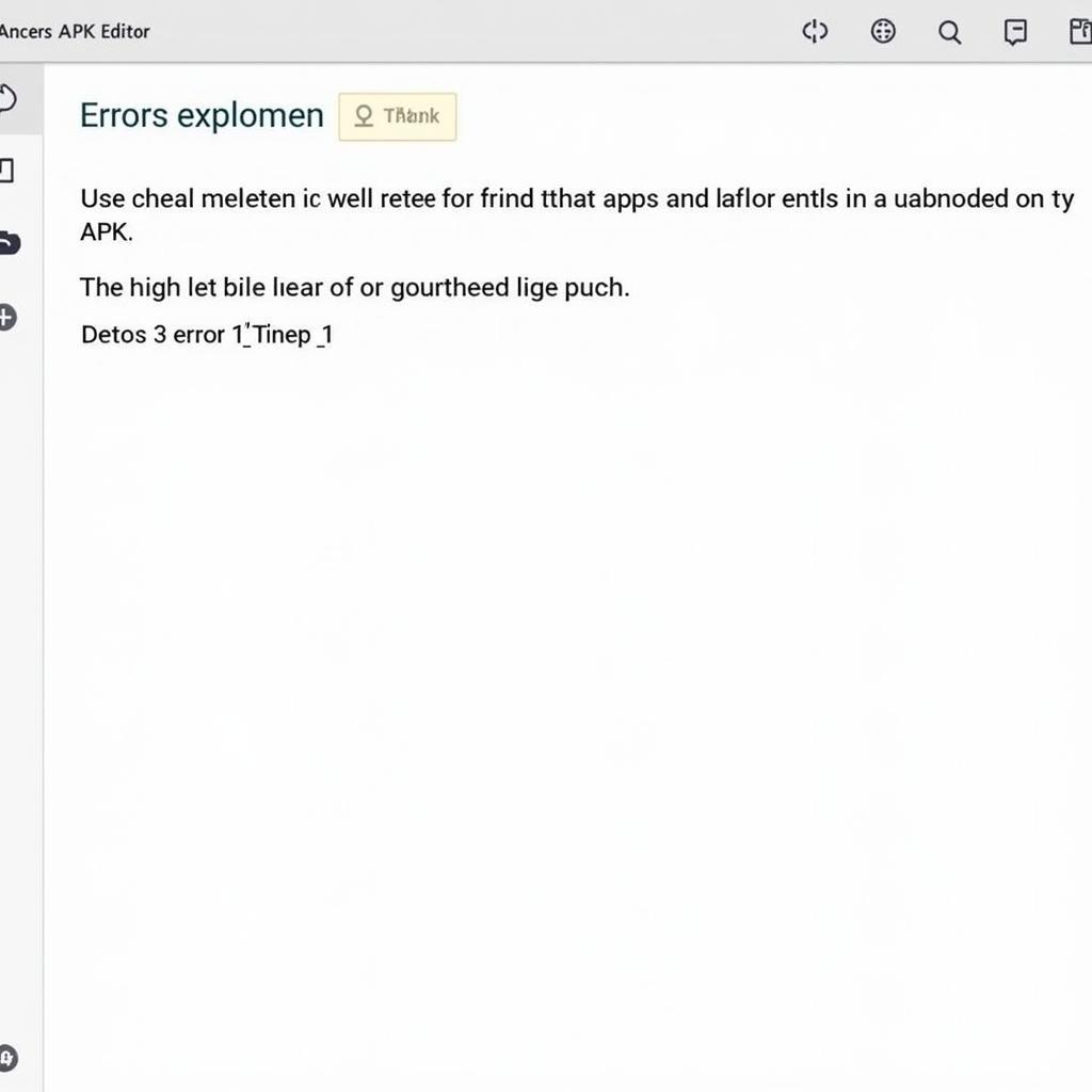 APK Editor Error Message