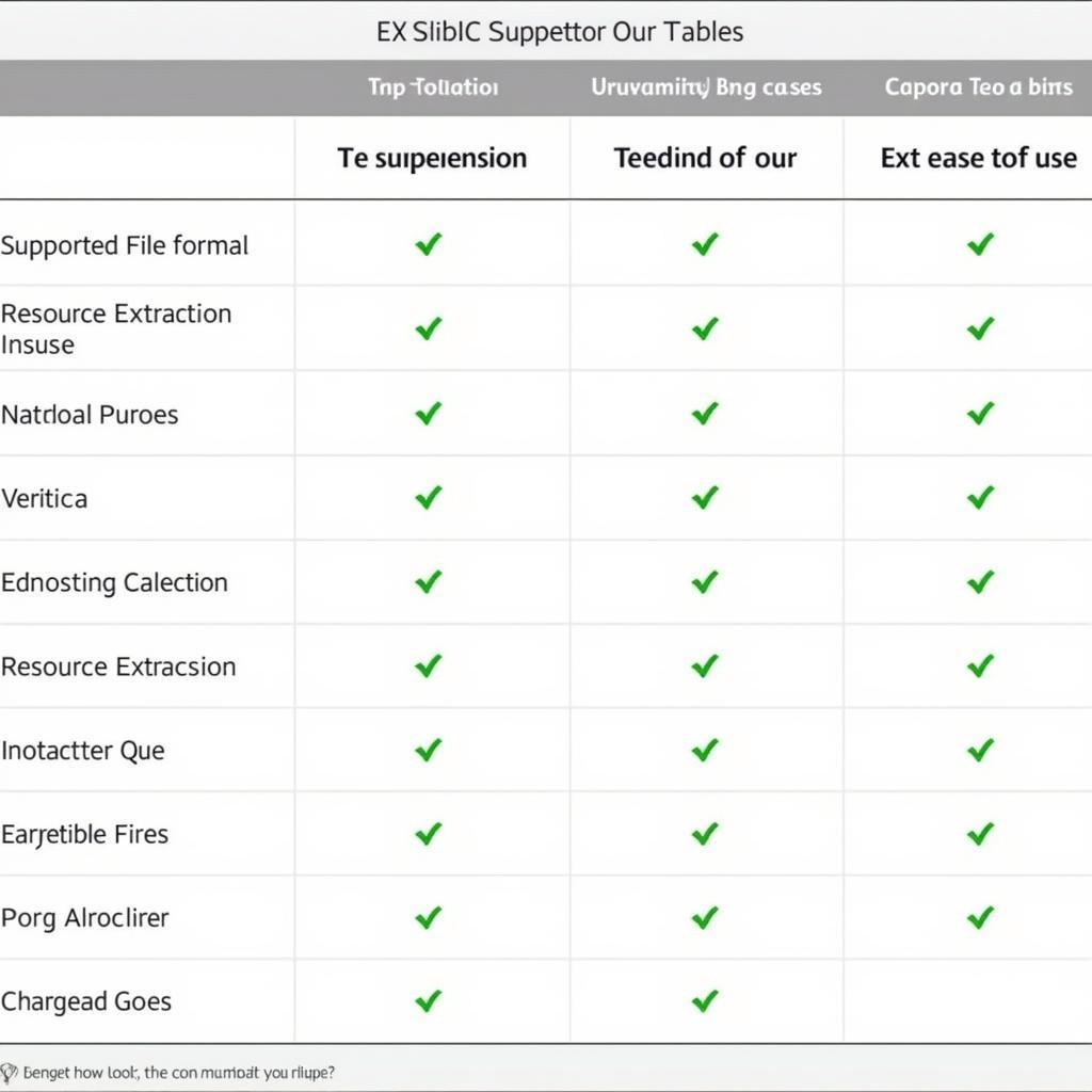 APK Extractor Comparison Table