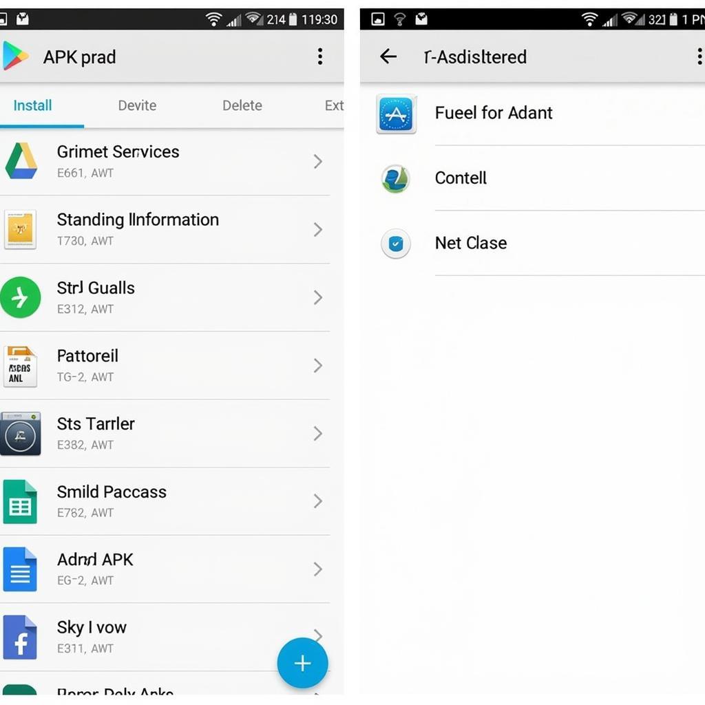 Android APK File Reader Interface