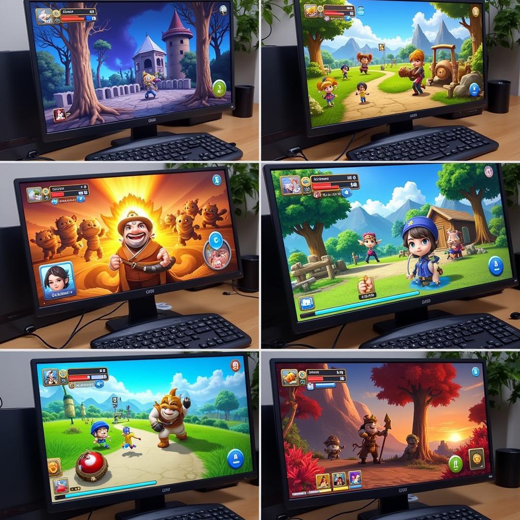 Selection of popular Android games playable on PC via APK