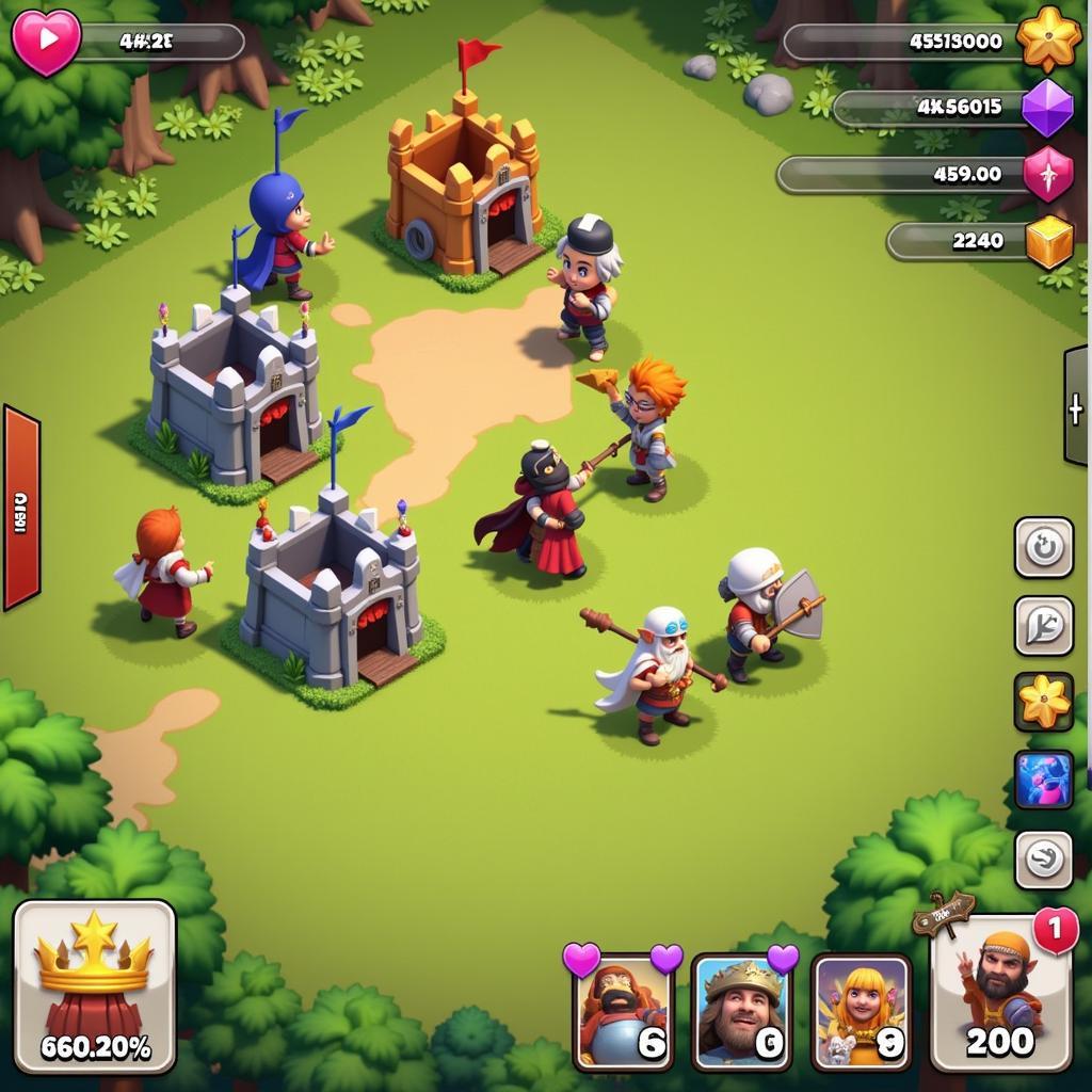 Gameplay Screenshot of APK Kingdom Wars Mod