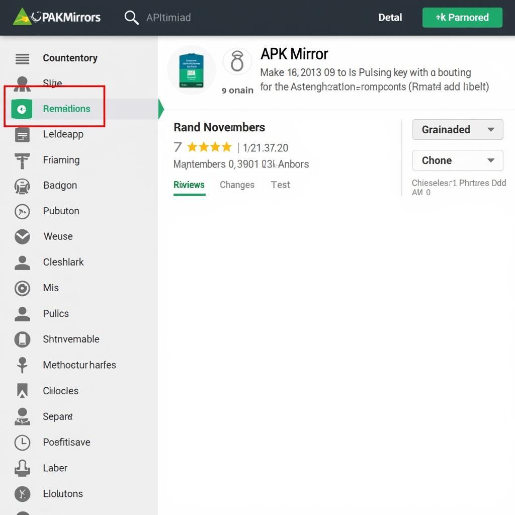 APK Mirror App Page
