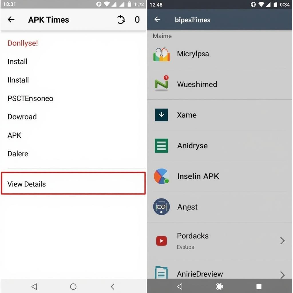 APK Opener App Interface