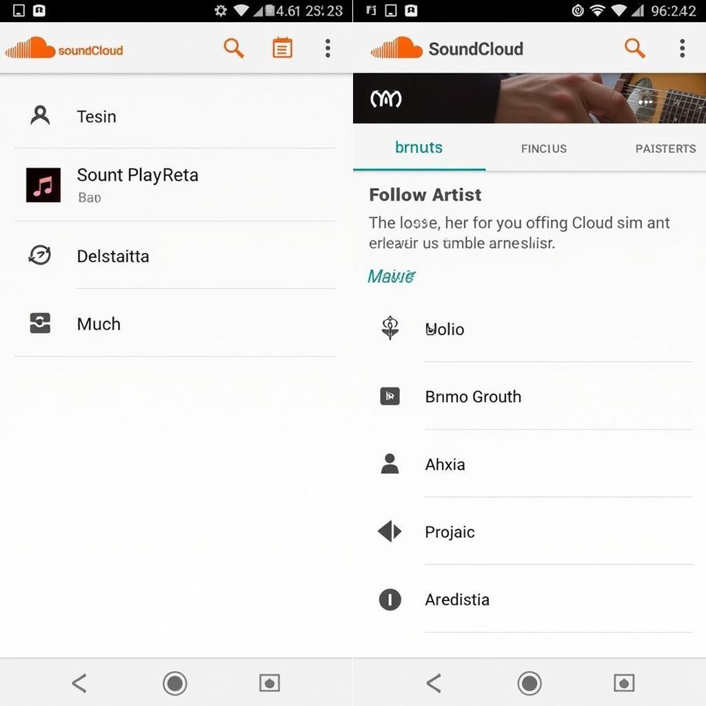 APK Pure SoundCloud Music Interface