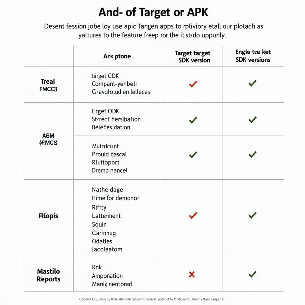 Android APK Target SDK Version Compatibility Chart