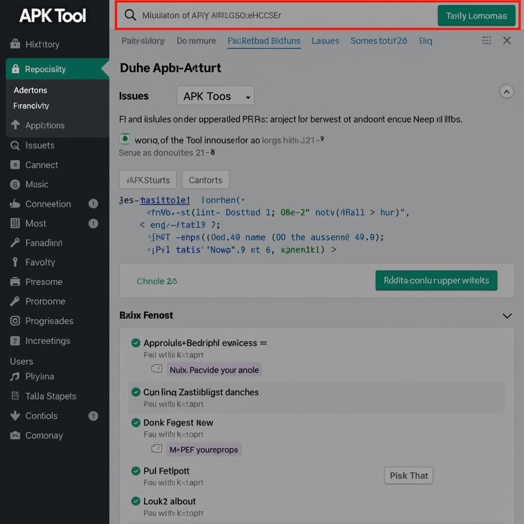 APK Tool GitHub Interface