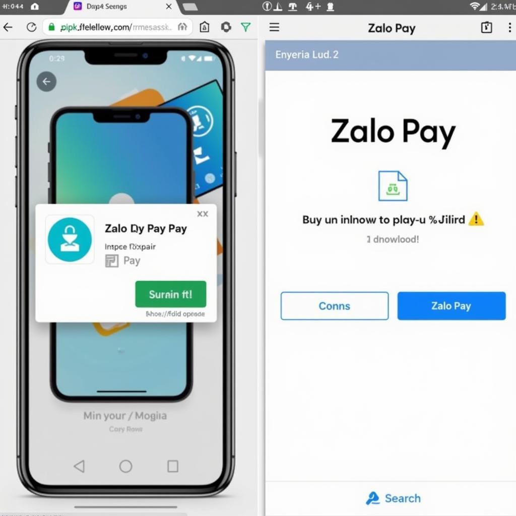 Downloading APK Zalo Pay