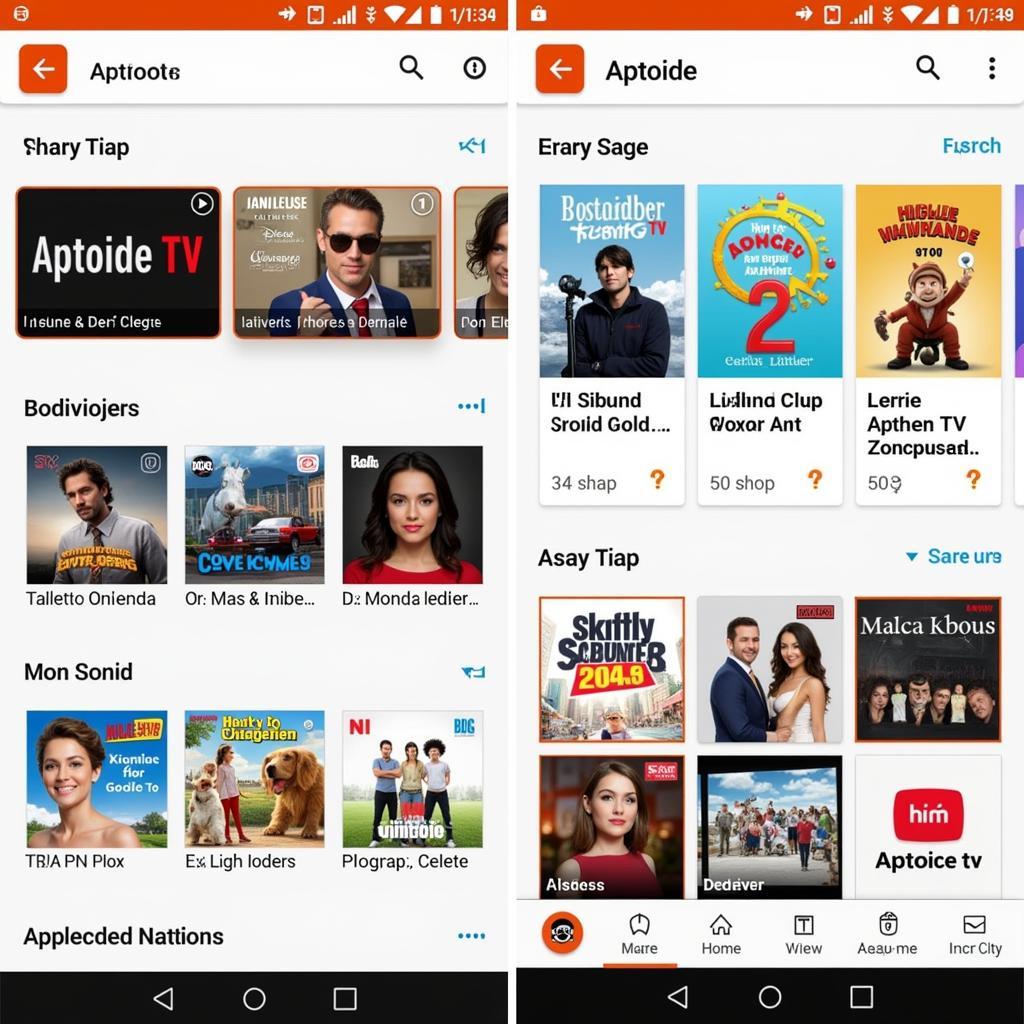 Aptoide TV Interface