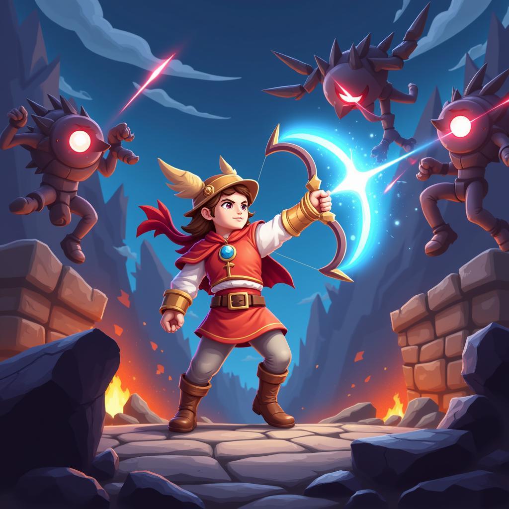 Archero 1.2.7 Mod APK God Mode Gameplay