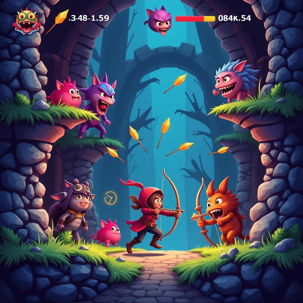 Archero gameplay on a mobile device