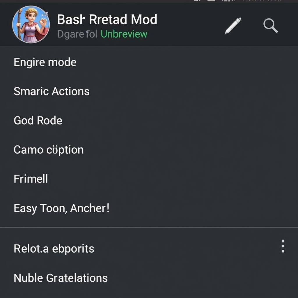 Archero Mod Apk Features Menu