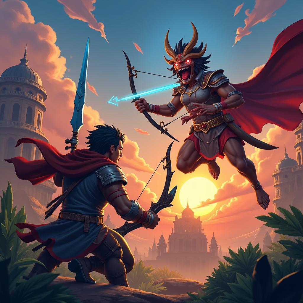 Archero Mod Money APK Boss Battle Screenshot