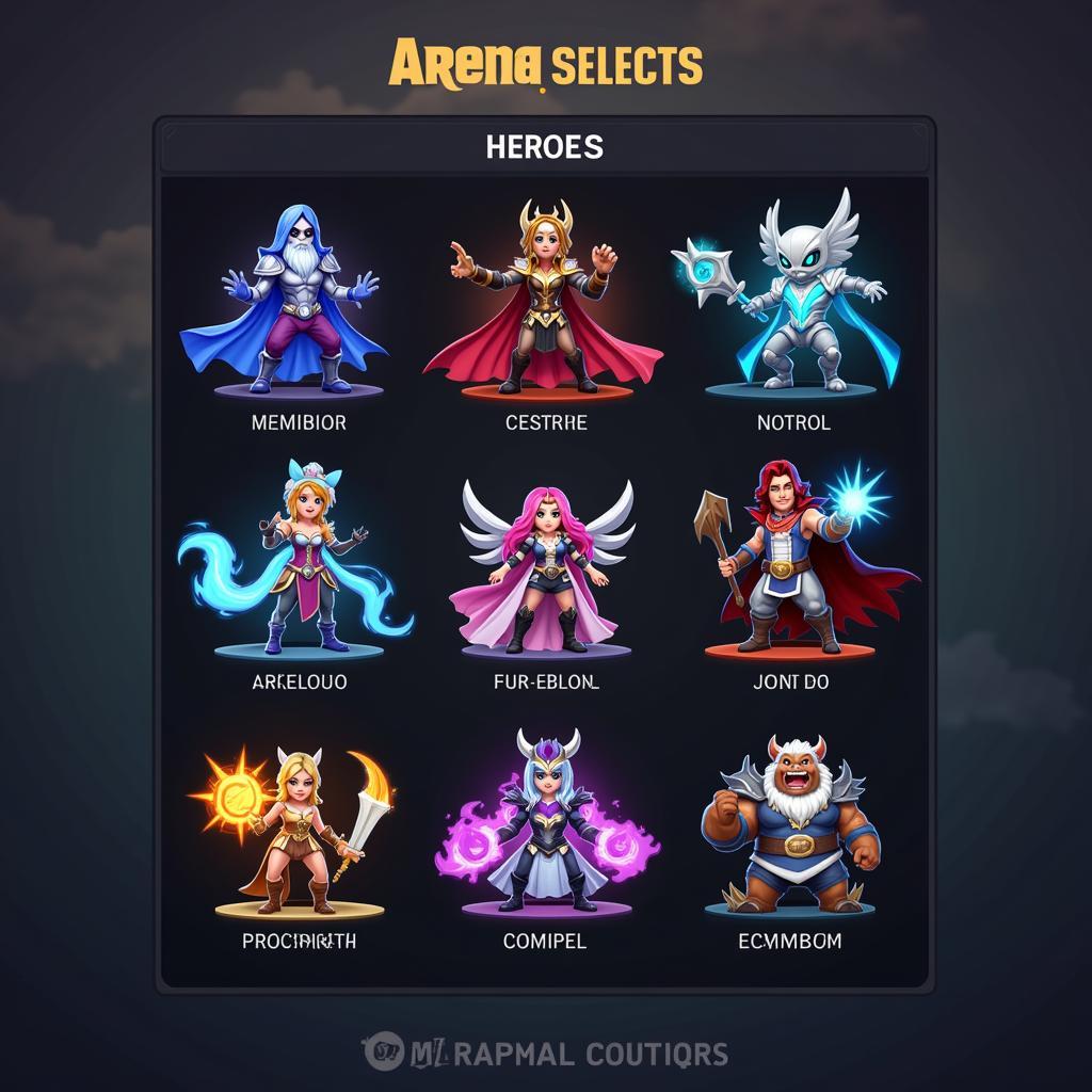 Arena of Valor Hero Selection Screen