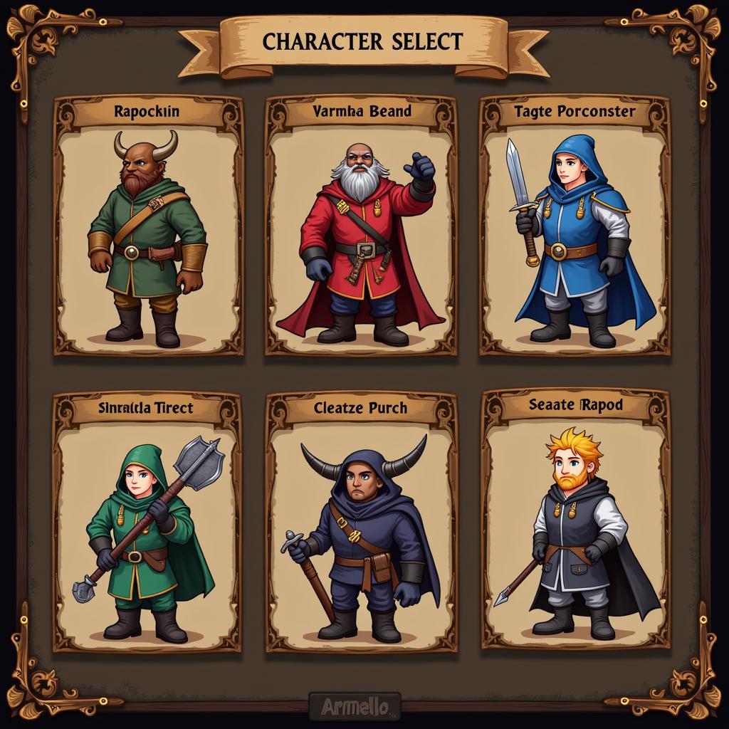 Armello Character Selection Screen