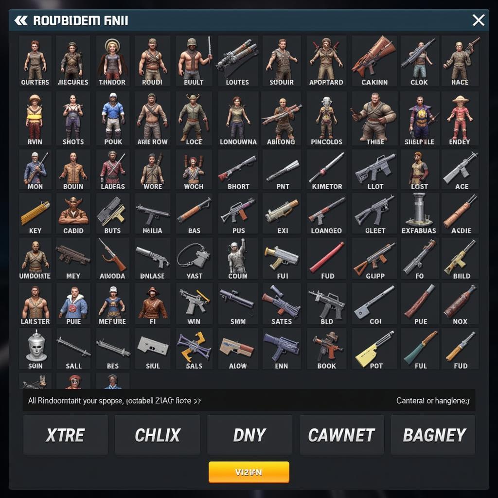 Army Can Goc V10 APK Weapons and Characters