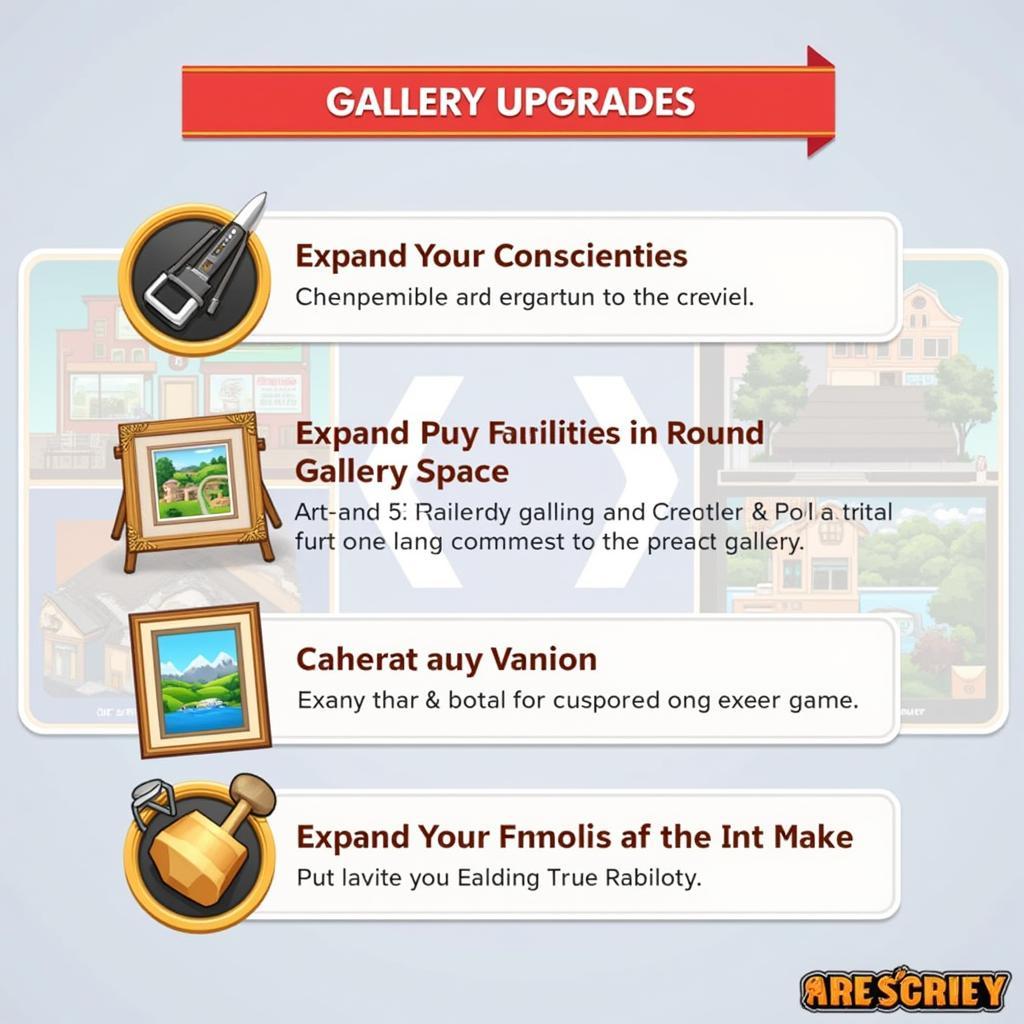 Art Inc: Trendy Business Mod APK Gallery Upgrade Options