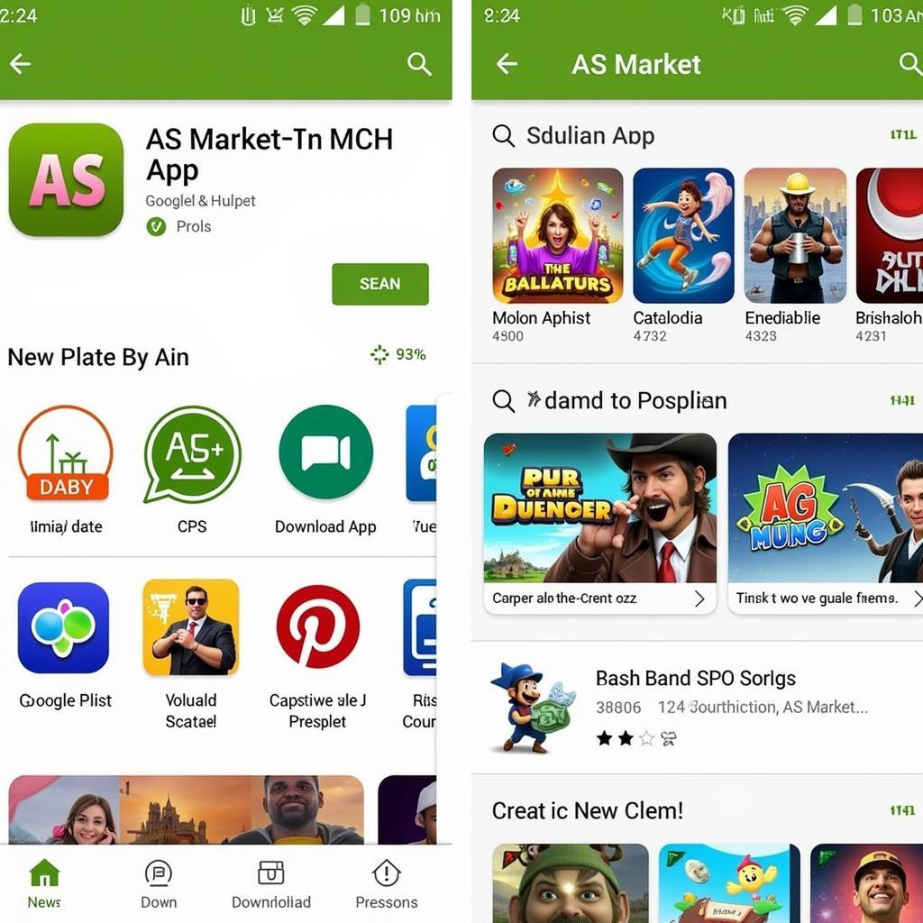 AS Market APK Download Interface