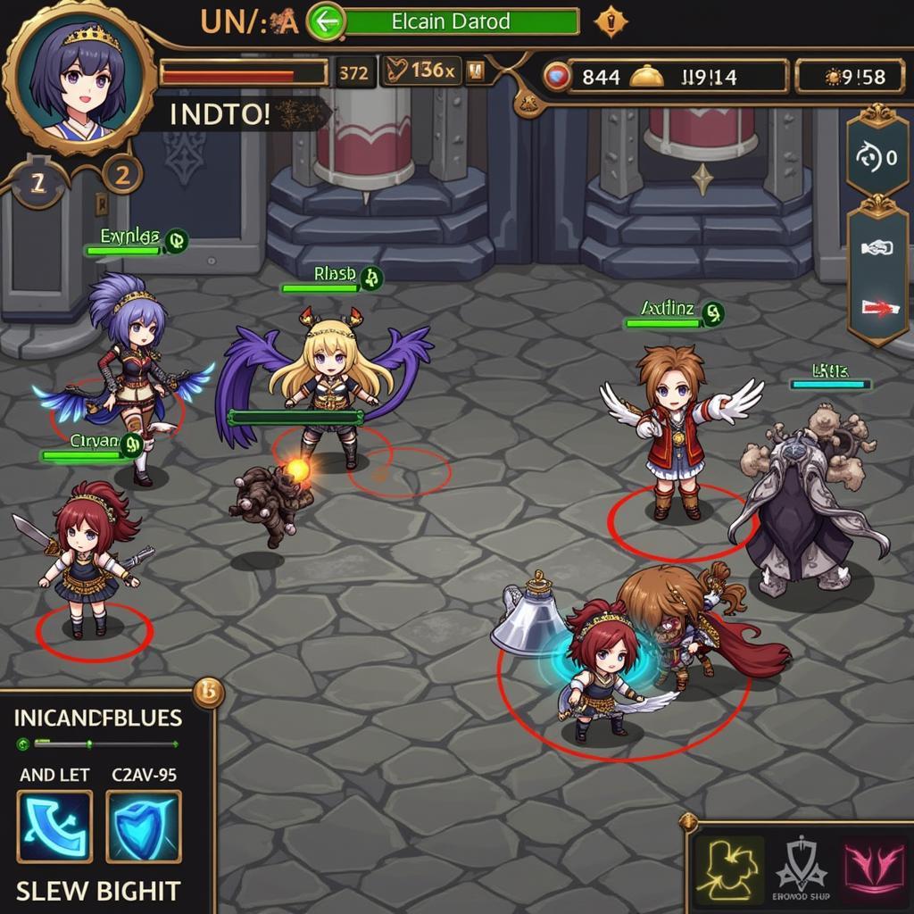 Asdivine Cross Mod APK Combat Screenshot