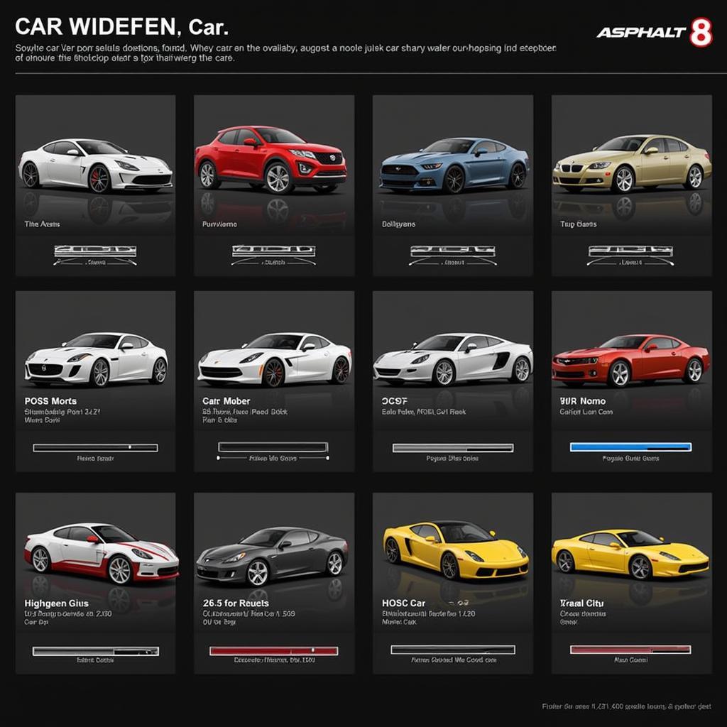 Asphalt 8 Car Collection