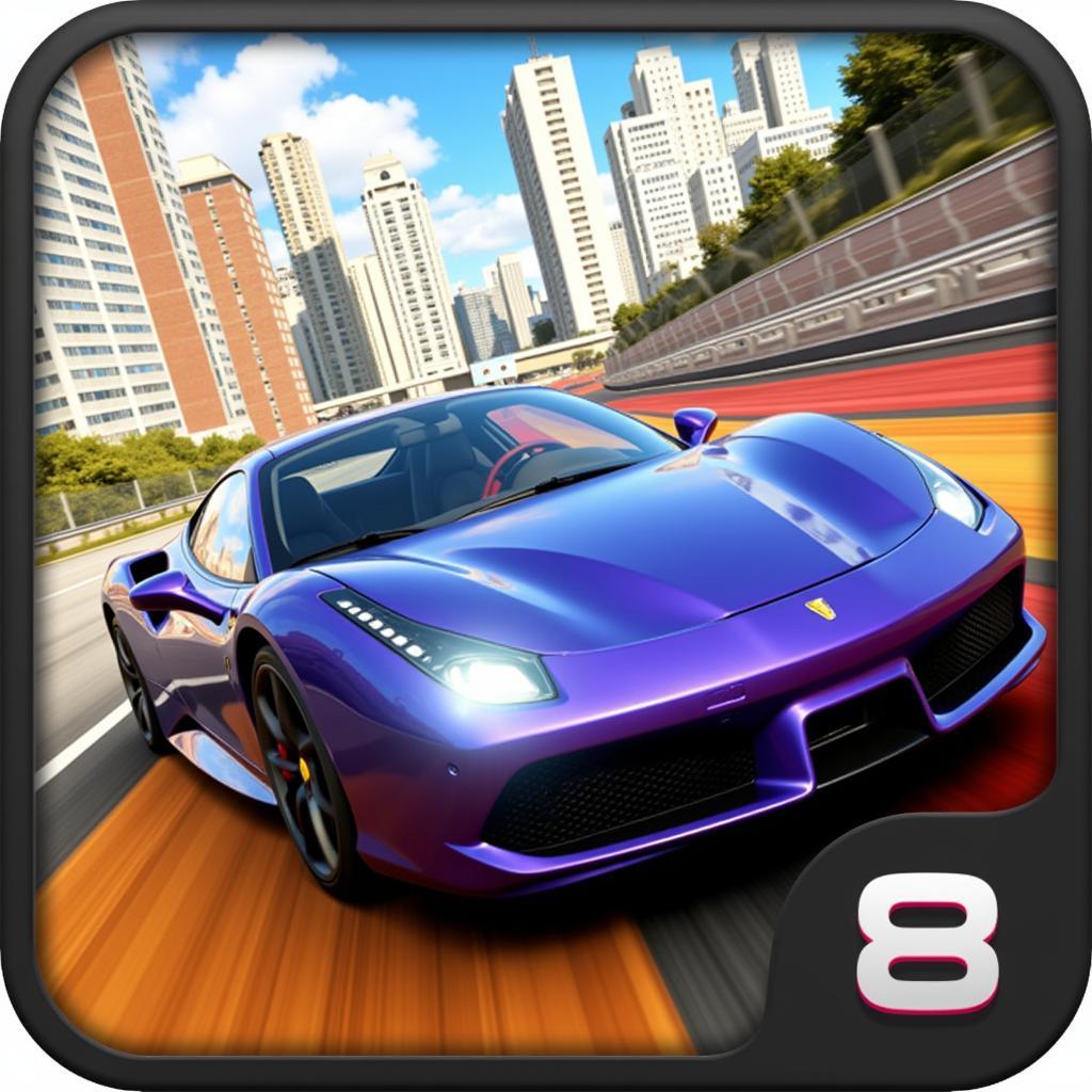 Asphalt 8 Mod APK gameplay screenshot