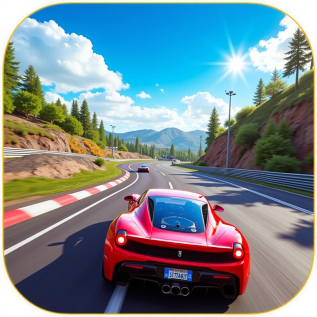 Asphalt APK Mod Race Track Gameplay