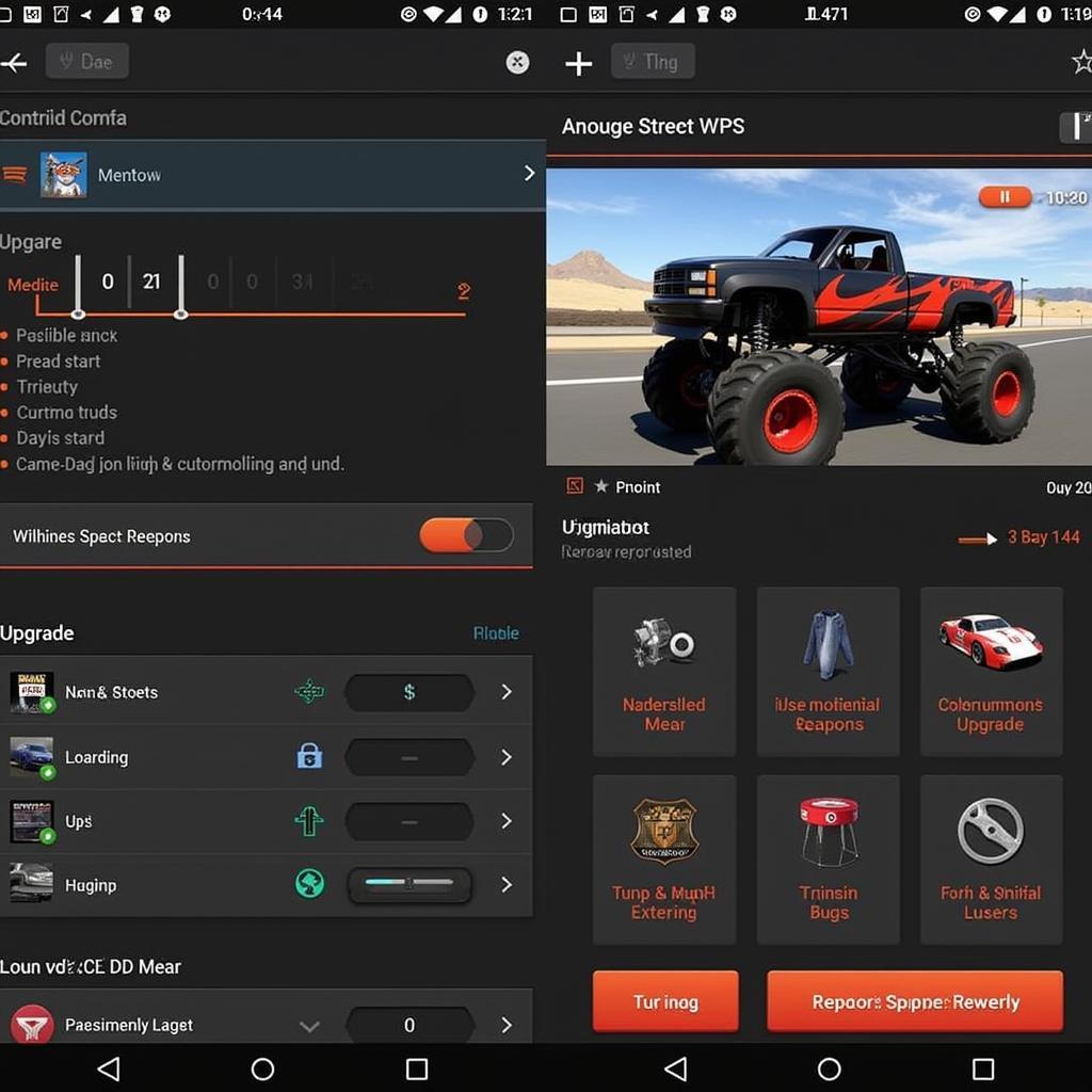 Customizing vehicles in Asphalt Xtreme Mod Apk