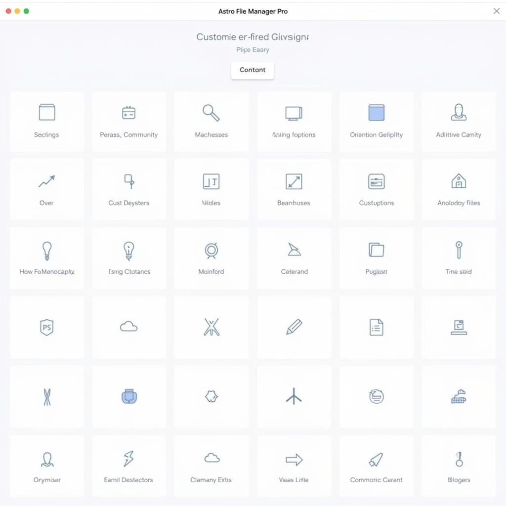 Customization Options in Astro File Manager