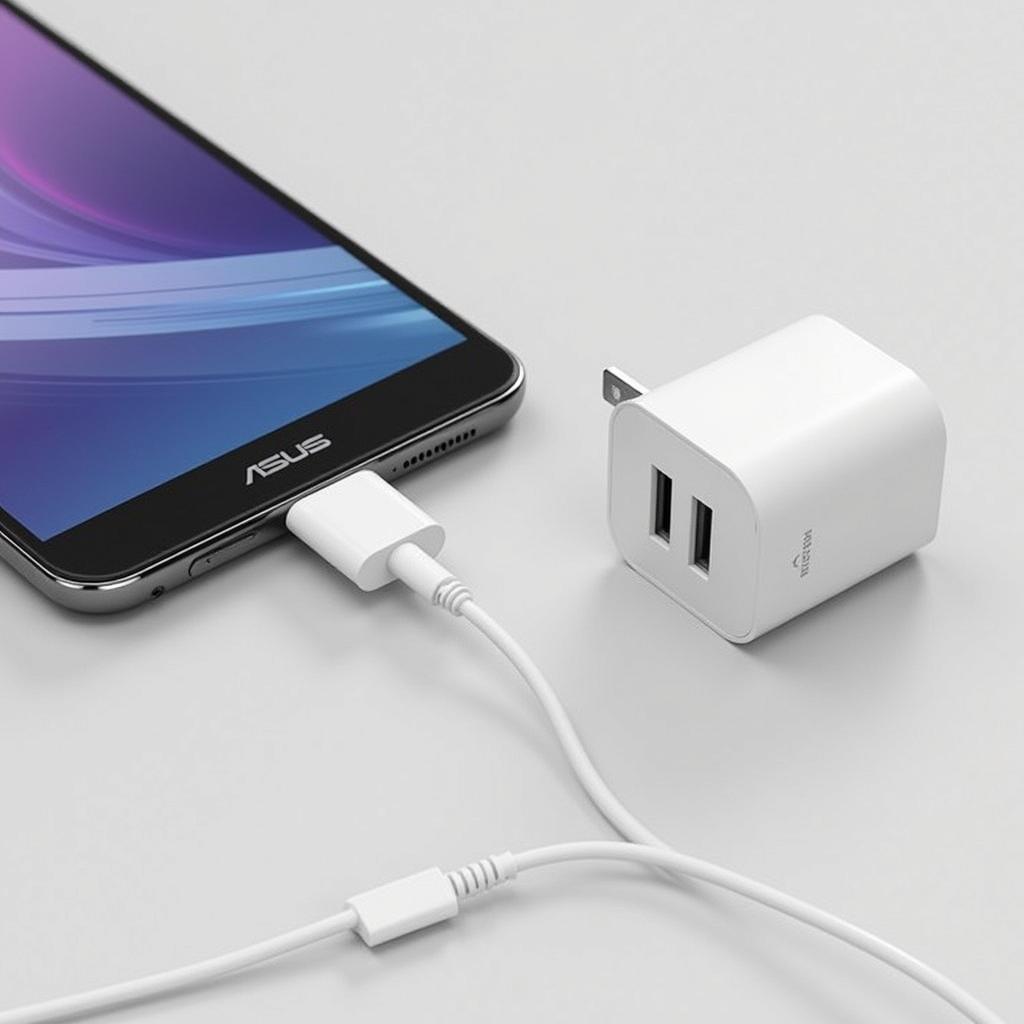 Asus phone charging with its original charger