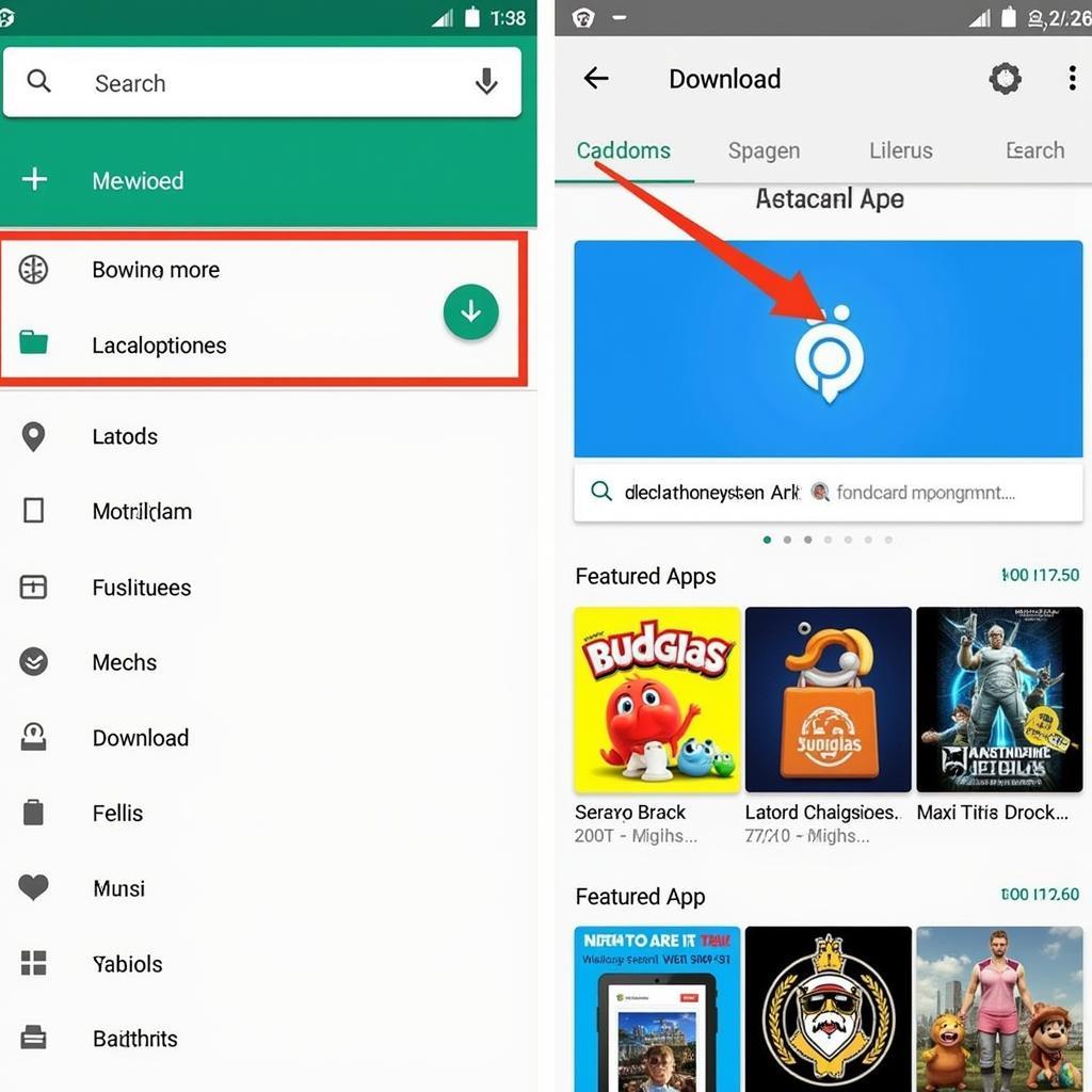 Atoz Downloader APK Interface Screenshot