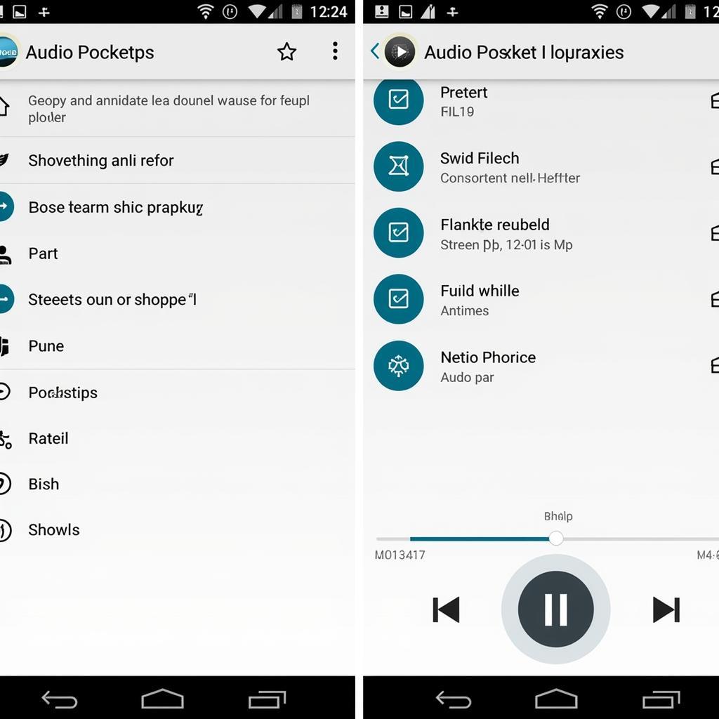 Audio Pocket Alpha APK interface