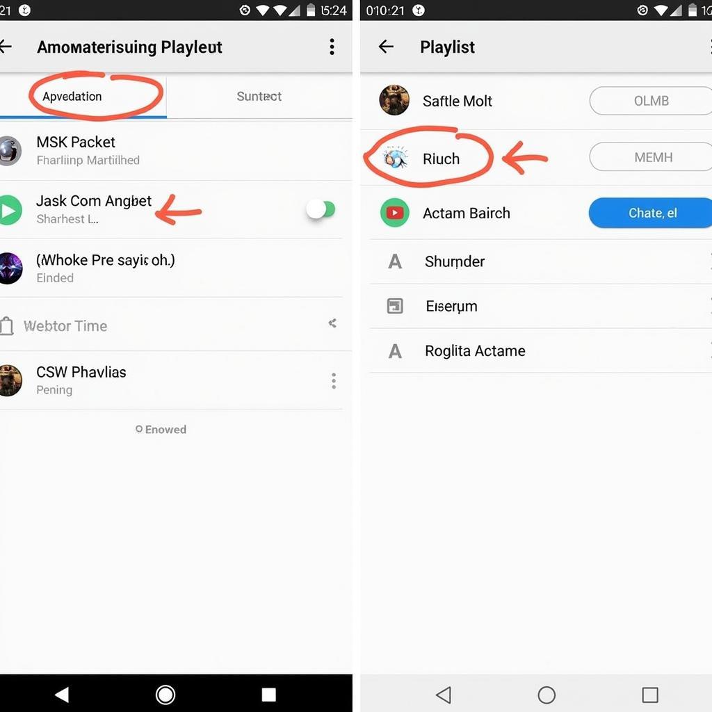 Creating playlists on Audio Pocket apk 1.14