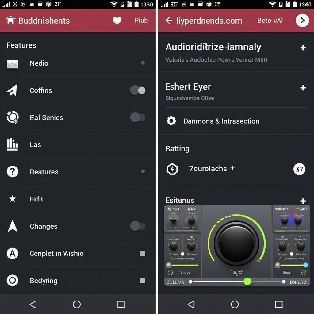 Audiodroid Pro Mod APK Interface