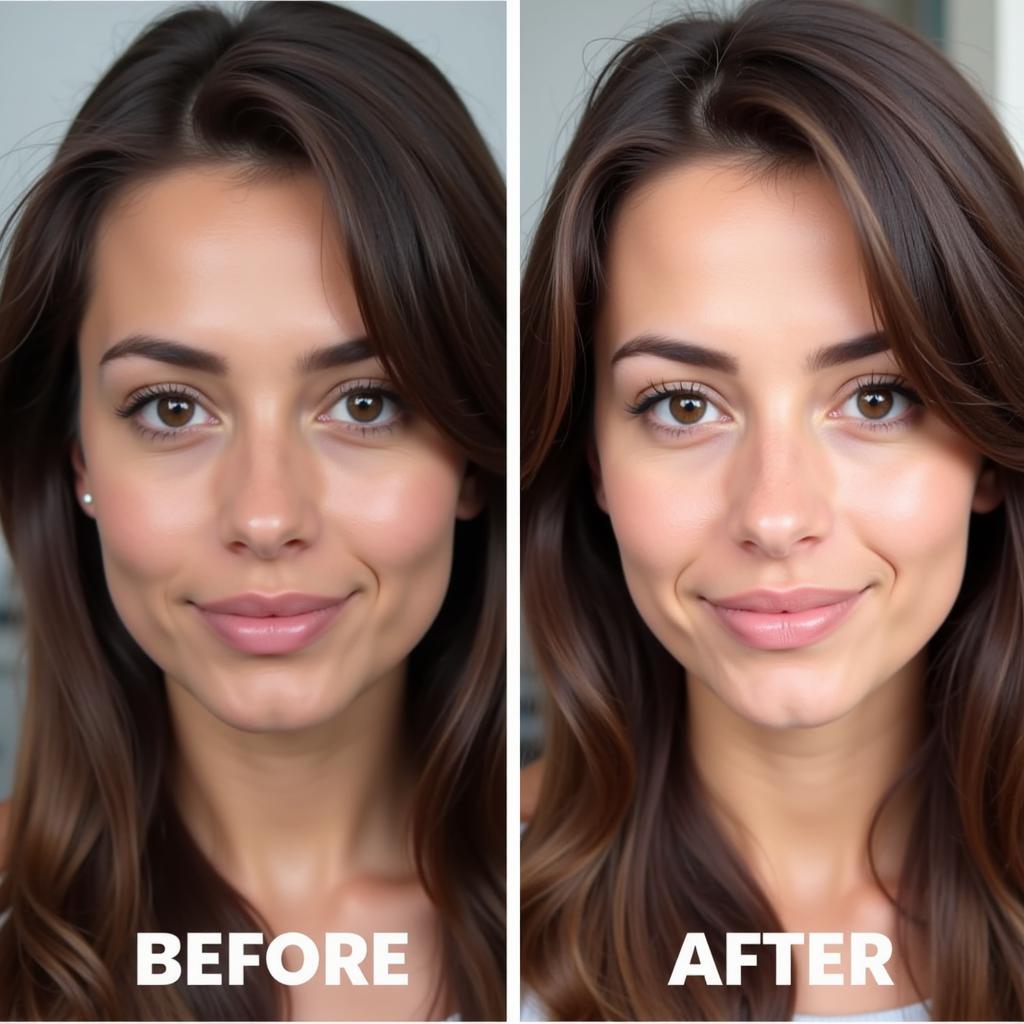 Auto Retouch APK Before & After Comparison