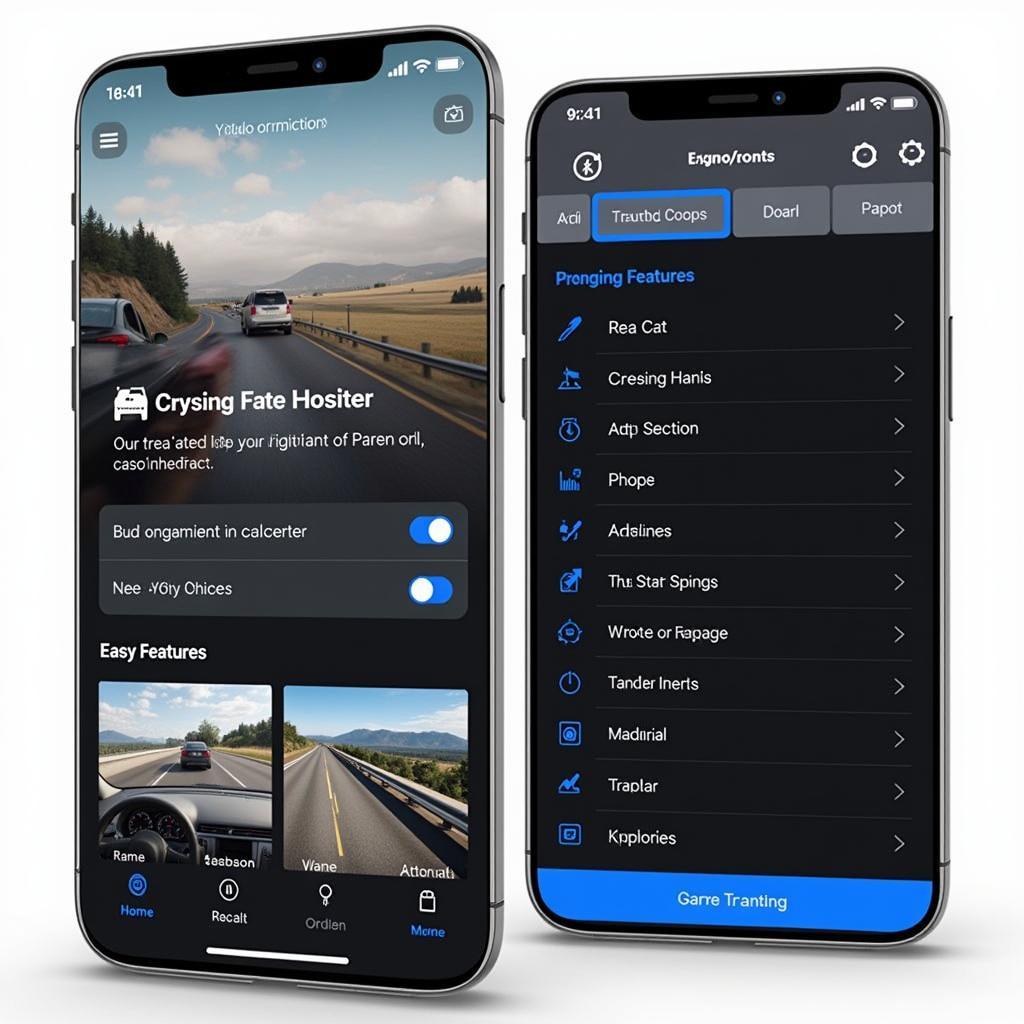 AutoGuard Dash Cam App Interface