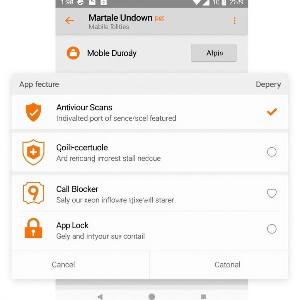 Avast Mobile Security Pro 2018 Interface